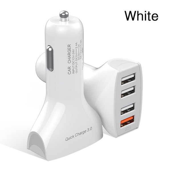 LOVECOM 30W 4 Ports Car Charger