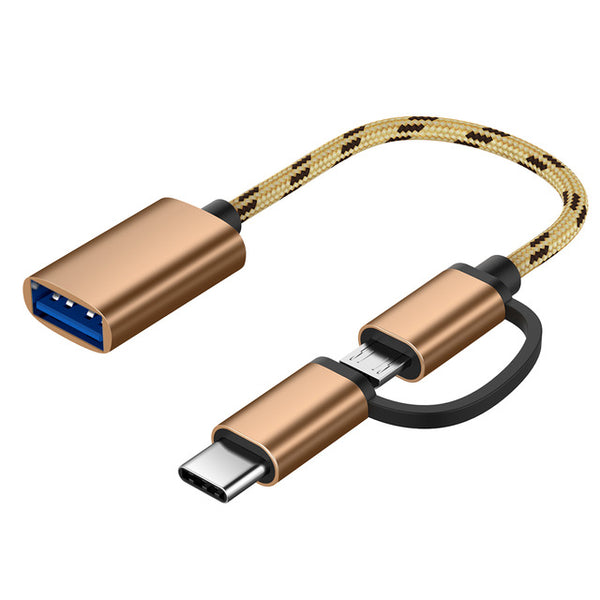 2 in 1 USB 3.0 OTG Cable