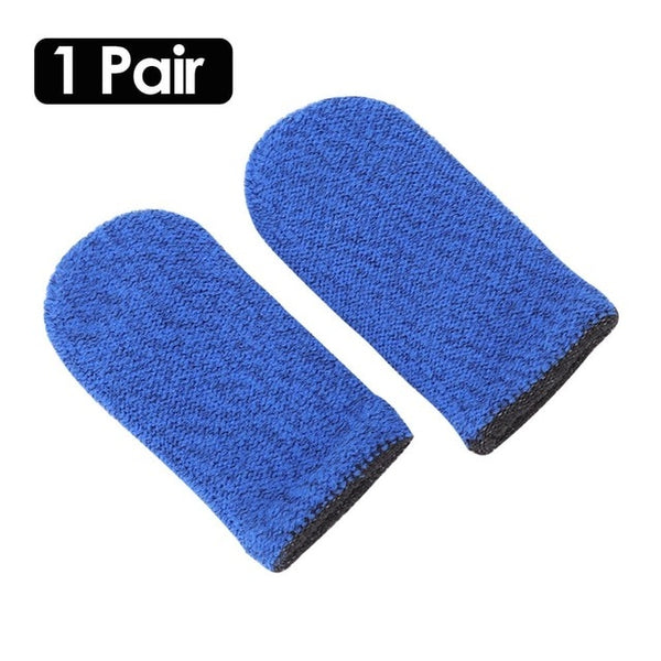 2pcs Finger Cover Game Controller for PUBG Sweat Proof Non-Scratch Sensitive Touch Screen Gaming Finger Thumb Sleeve Gloves