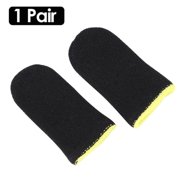 2pcs Finger Cover Game Controller for PUBG Sweat Proof Non-Scratch Sensitive Touch Screen Gaming Finger Thumb Sleeve Gloves