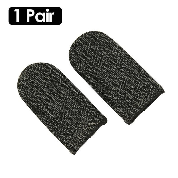2pcs Finger Cover Game Controller for PUBG Sweat Proof Non-Scratch Sensitive Touch Screen Gaming Finger Thumb Sleeve Gloves