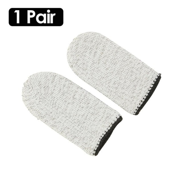 2pcs Finger Cover Game Controller for PUBG Sweat Proof Non-Scratch Sensitive Touch Screen Gaming Finger Thumb Sleeve Gloves