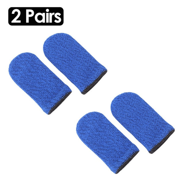 2pcs Finger Cover Game Controller for PUBG Sweat Proof Non-Scratch Sensitive Touch Screen Gaming Finger Thumb Sleeve Gloves