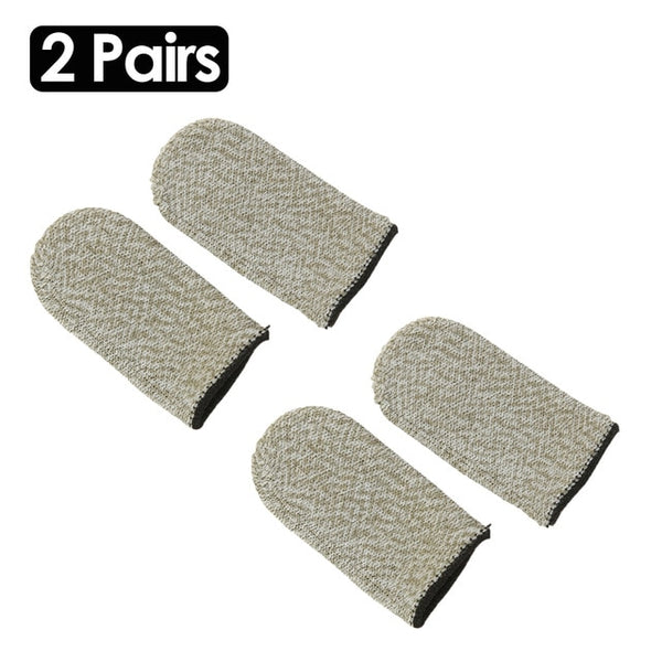 2pcs Finger Cover Game Controller for PUBG Sweat Proof Non-Scratch Sensitive Touch Screen Gaming Finger Thumb Sleeve Gloves