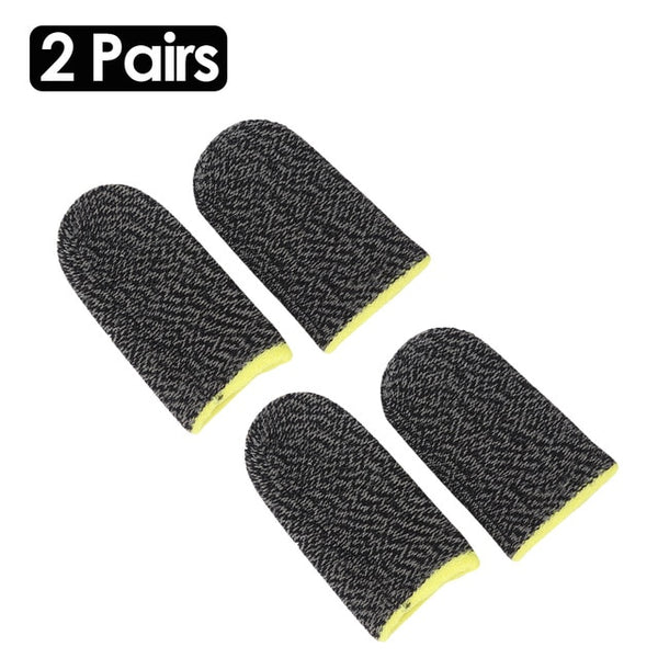 2pcs Finger Cover Game Controller for PUBG Sweat Proof Non-Scratch Sensitive Touch Screen Gaming Finger Thumb Sleeve Gloves