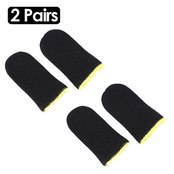 2pcs Finger Cover Game Controller for PUBG Sweat Proof Non-Scratch Sensitive Touch Screen Gaming Finger Thumb Sleeve Gloves