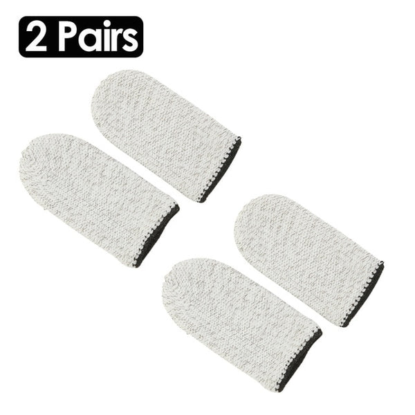 2pcs Finger Cover Game Controller for PUBG Sweat Proof Non-Scratch Sensitive Touch Screen Gaming Finger Thumb Sleeve Gloves