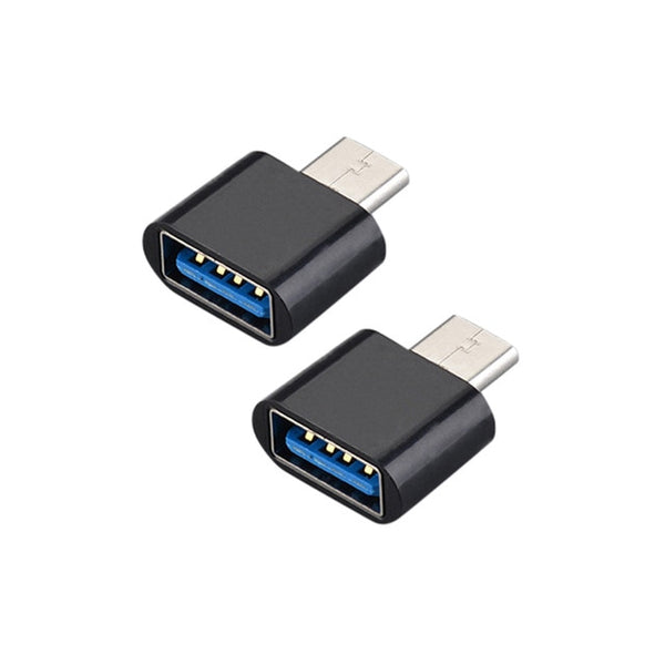 2PCS Universal Usb To Type C Adapter For Android Mobile Mini Type-C Jack Splitter smartphone USB C Connectors OTG Converter