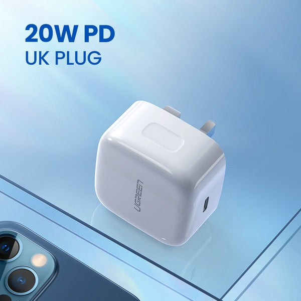 Ugreen Quick Charge 4.0 3.0 QC PD Charger 20W QC4.0 QC3.0 USB Type C Fast Charger for iPhone 12 X Xs 8 Xiaomi Phone PD Charger