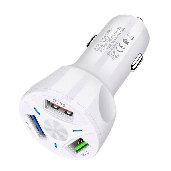 Car USB Charger Quick Charge 3.0 4.0 Universal 18W Fast Charging in car 4 Port mobile phone charger for samsung s10 iphone 11 7