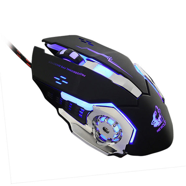 Wired LED Light Mouse 4000DPI